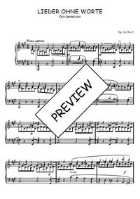 Lieder ohne worte, op.19 N°6 -